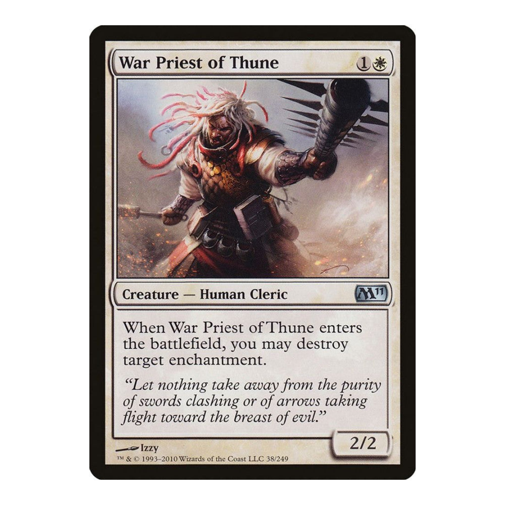 2010 Magic: The Gathering: Magic 2011 (M11) (M11) - War Priest of Thune (#38, Uncommon) (, Near Mint)