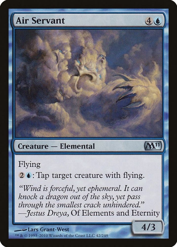 2010 Magic: The Gathering: Magic 2011 (M11) (M11) - Air Servant (#42, Uncommon) (, Near Mint)