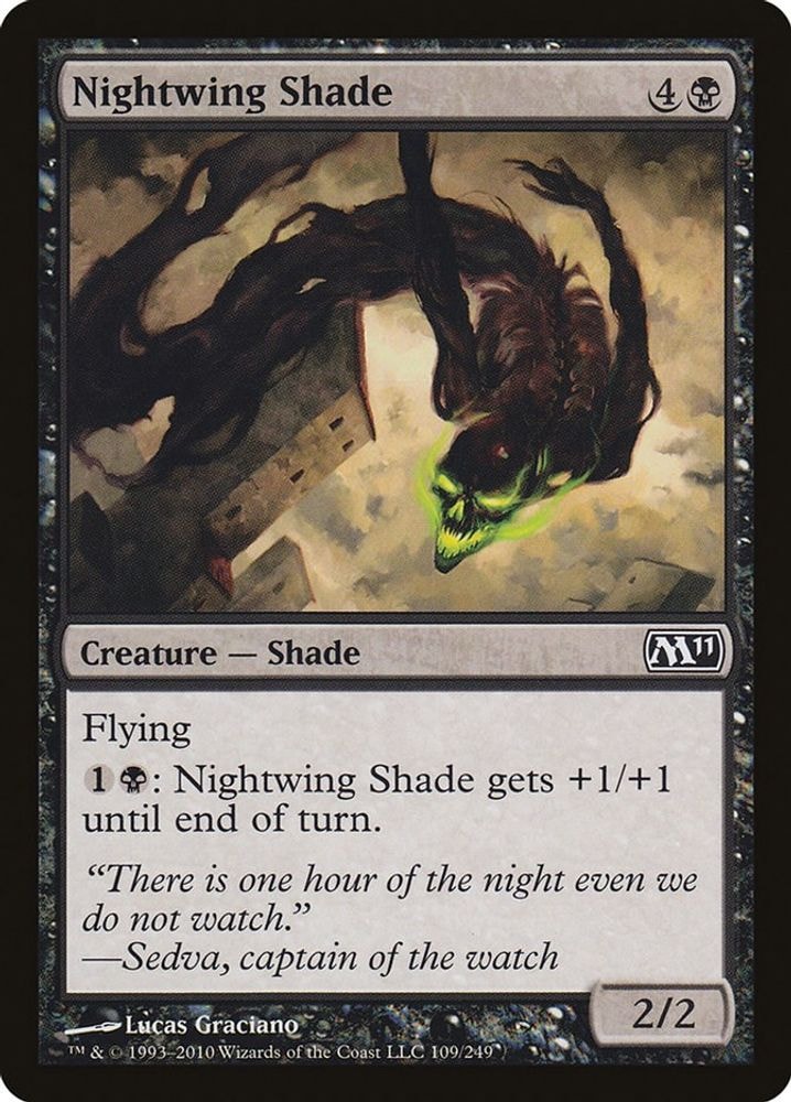 2010 Magic: The Gathering: Magic 2011 (M11) (M11) - Nightwing Shade (#109, Common) (, Near Mint)
