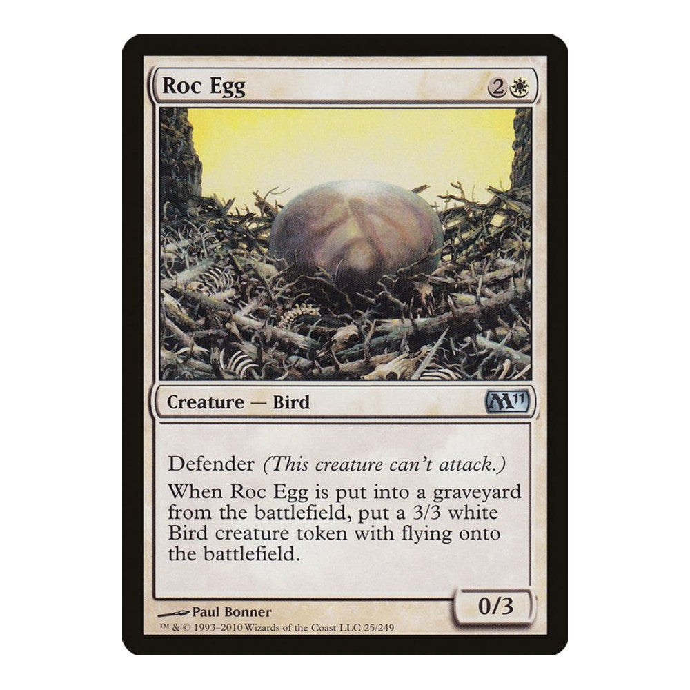 2010 Magic: The Gathering: Magic 2011 (M11) (M11) - Roc Egg (#25, Uncommon) (, Near Mint)