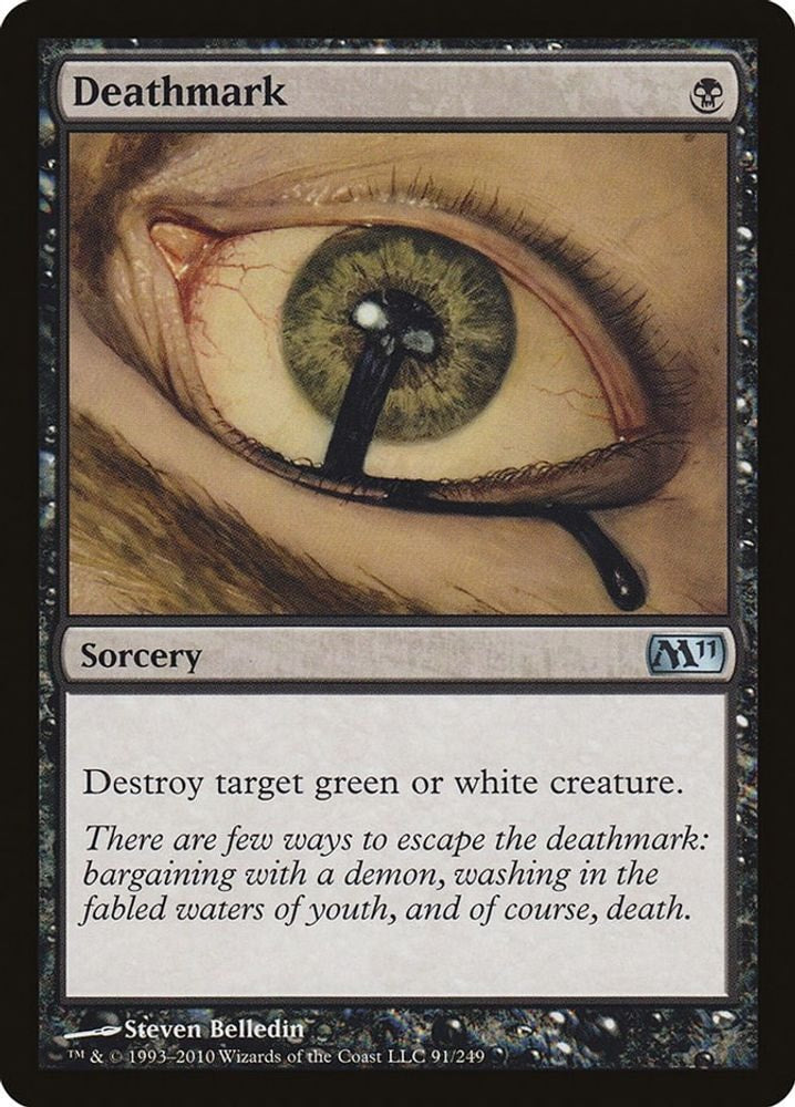 2010 Magic: The Gathering: Magic 2011 (M11) (M11) - Deathmark (#91, Uncommon) (, Near Mint)