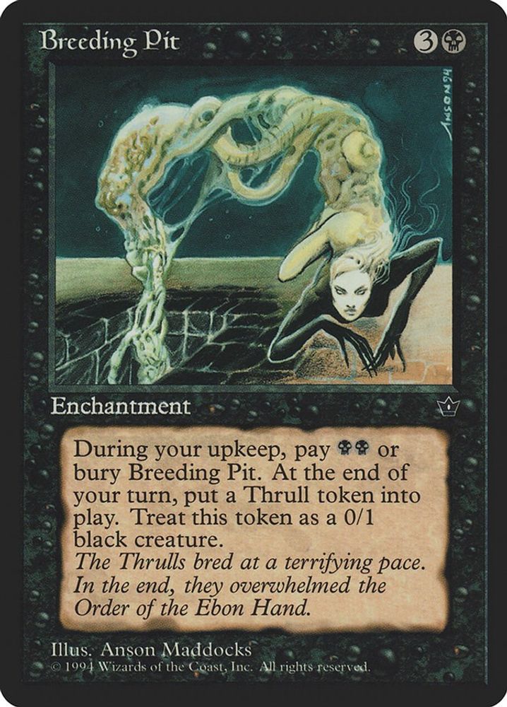 1994 Magic: The Gathering: Fallen Empires (FEM) - Breeding Pit (#35, Uncommon) (, Near Mint)