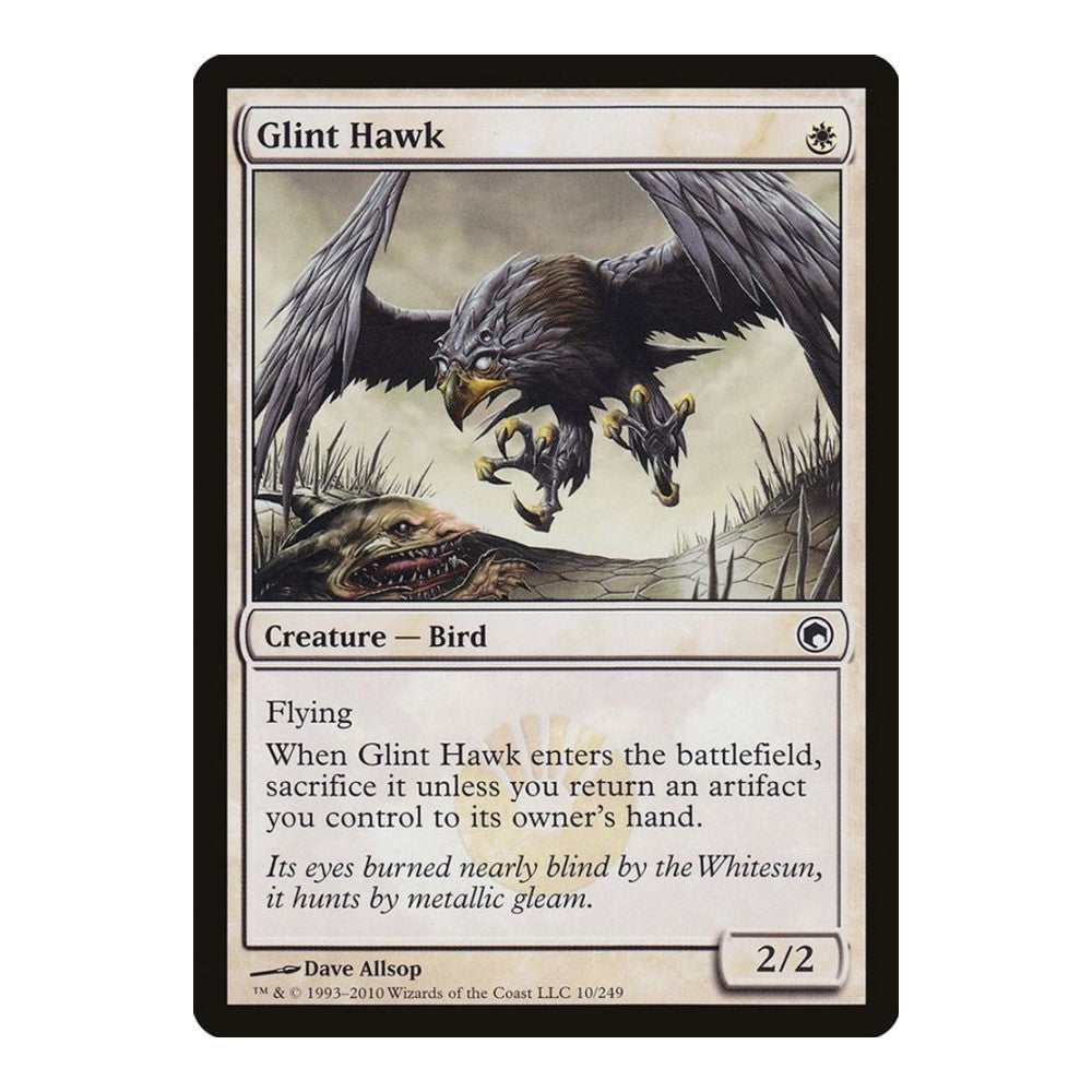 2010 Magic: The Gathering: Scars of Mirrodin (SOM) - Glint Hawk (#10, Common) (, Near Mint)