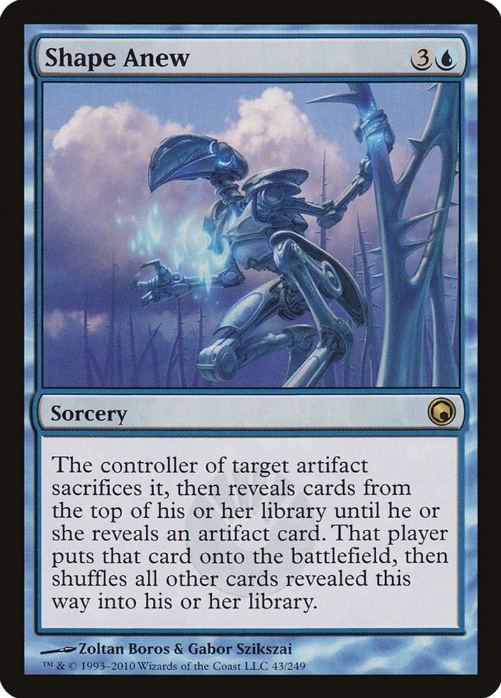 2010 Magic: The Gathering: Scars of Mirrodin (SOM) - Shape Anew (#43, Rare) (, Near Mint)