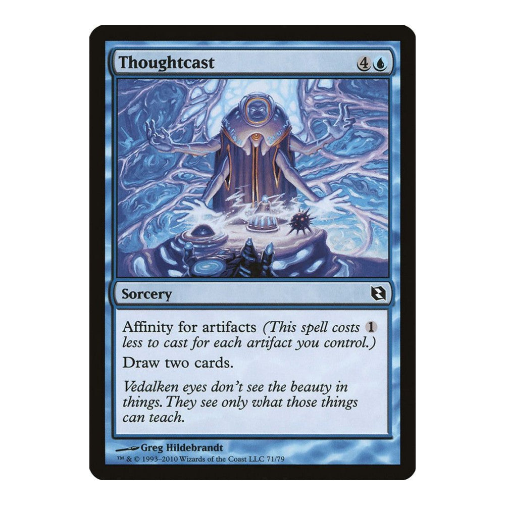 2010 Magic: The Gathering: Duel Decks: Elspeth vs. Tezzeret (DDF) - Thoughtcast (#71, Common) (, Near Mint)