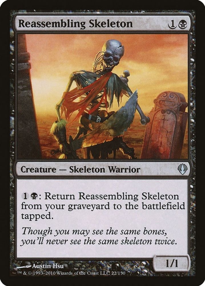 2010 Magic: The Gathering: Archenemy (ARC) - Reassembling Skeleton (#22, Uncommon) (, Near Mint)
