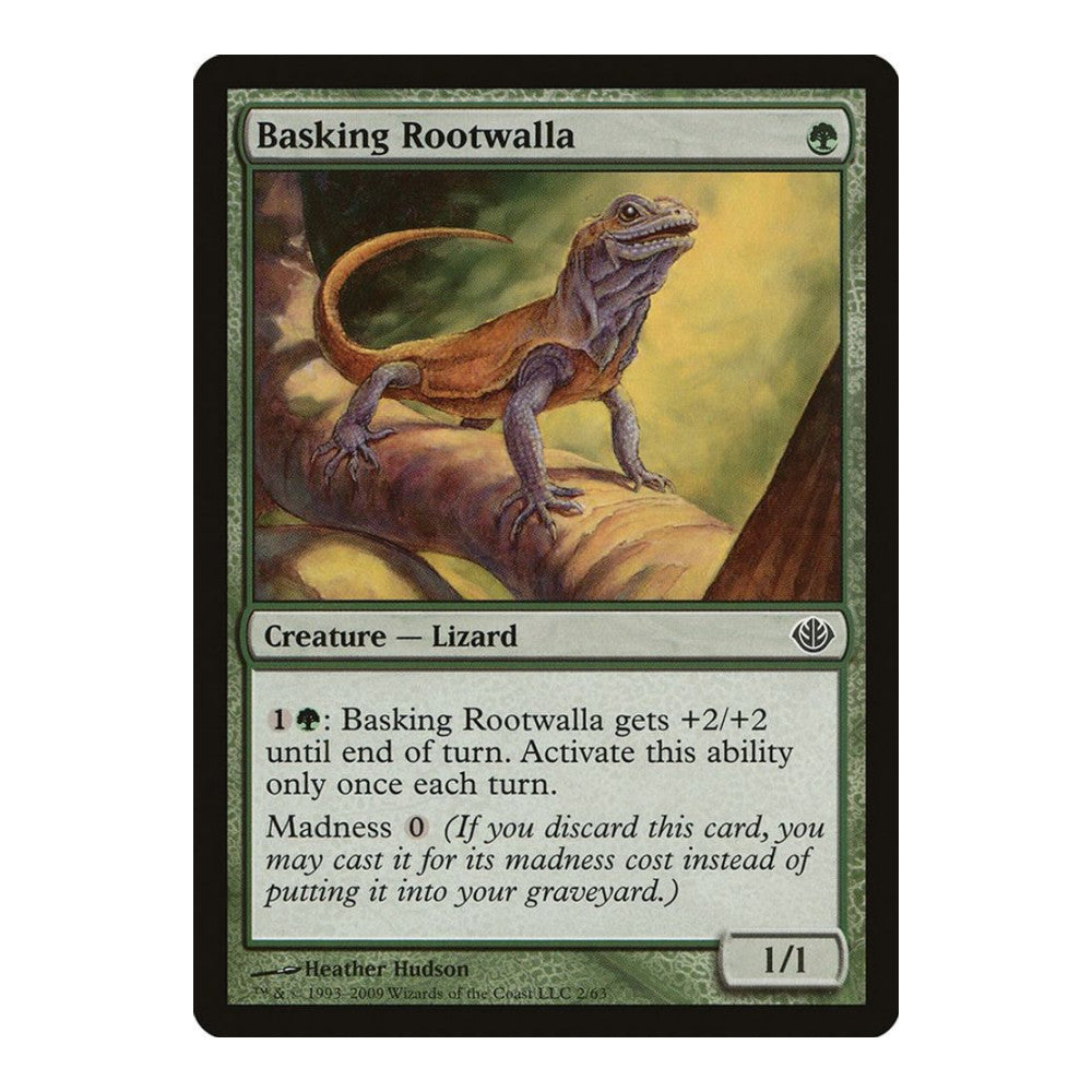 2009 Magic: The Gathering: Duel Decks: Garruk vs. Liliana (DDD) - Basking Rootwalla (#2, Common) (, Near Mint)