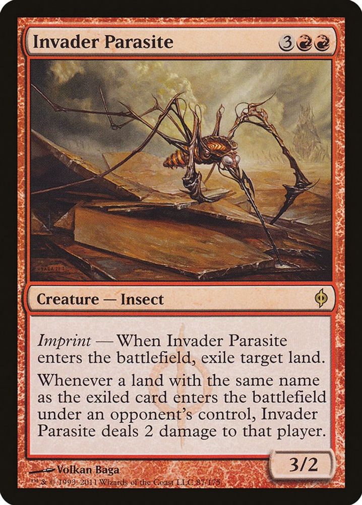 2011 Magic: The Gathering: New Phyrexia (NPH) - Invader Parasite (#87, Rare) (, Near Mint)