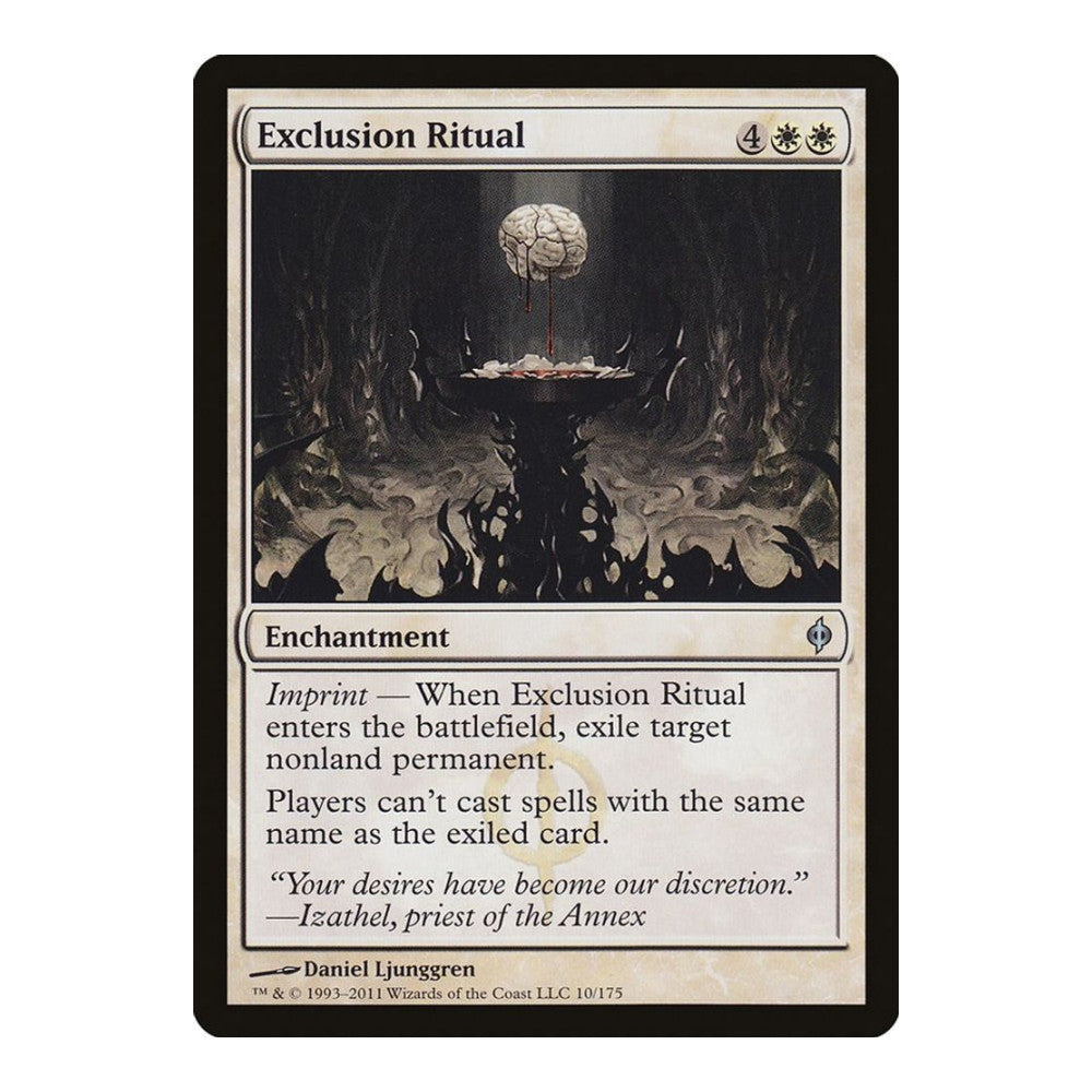 2011 Magic: The Gathering: New Phyrexia (NPH) - Exclusion Ritual (#10, Uncommon) (, Near Mint)