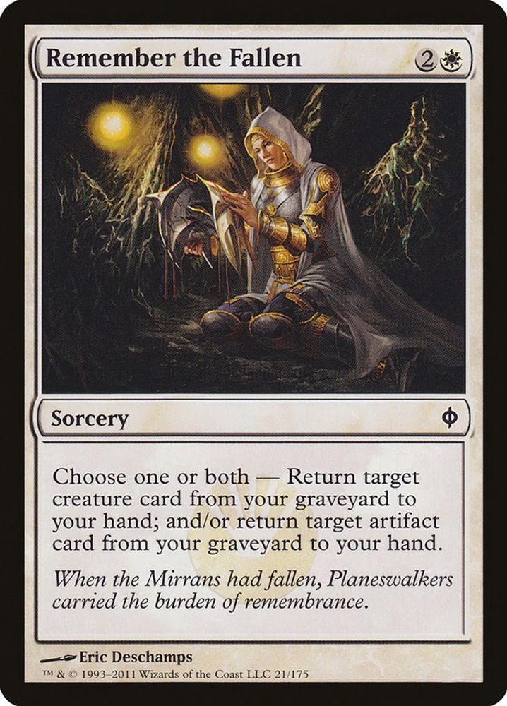 2011 Magic: The Gathering: New Phyrexia (NPH) - Remember the Fallen (#21, Common) (, Near Mint)
