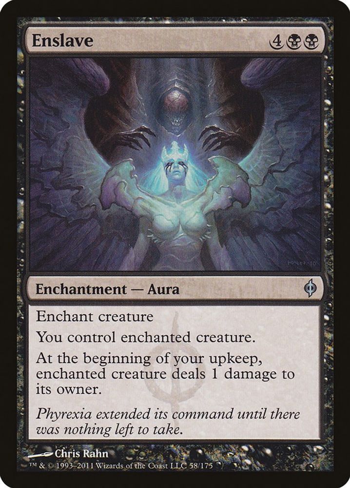 2011 Magic: The Gathering: New Phyrexia (NPH) - Enslave (#58, Uncommon) (, Near Mint)