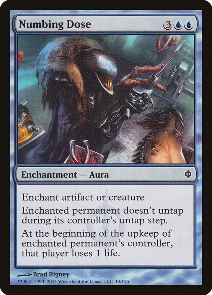 2011 Magic: The Gathering: New Phyrexia (NPH) - Numbing Dose (#40, Common) (, Near Mint)