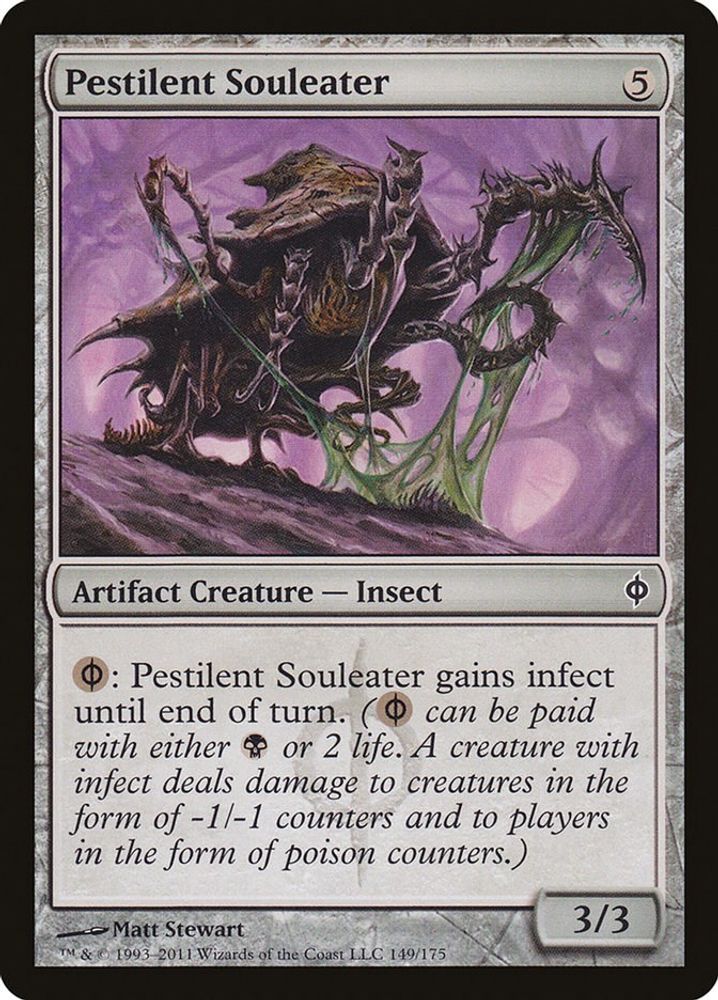 2011 Magic: The Gathering: New Phyrexia (NPH) - Pestilent Souleater (#149, Common) (, Near Mint)
