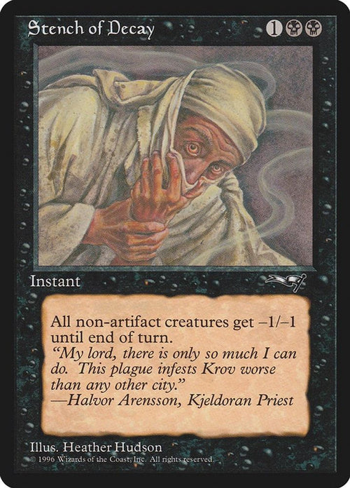 1996 Magic: The Gathering: Alliances (ALL) - Stench of Decay (#61b, Common) (, Near Mint)