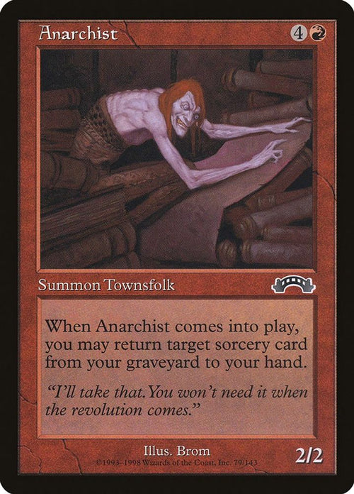 1998 Magic: The Gathering: Exodus (EXO) - Anarchist (#79, Common) (, Near Mint)