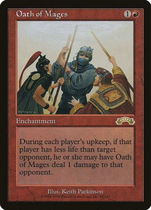 1998 Magic: The Gathering: Exodus (EXO) - Oath of Mages (#90, Rare) (, Near Mint)