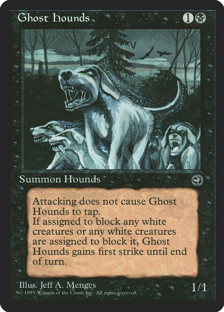 1995 Magic: The Gathering: Homelands (HML) - Ghost Hounds (#49, Uncommon) (, Near Mint)