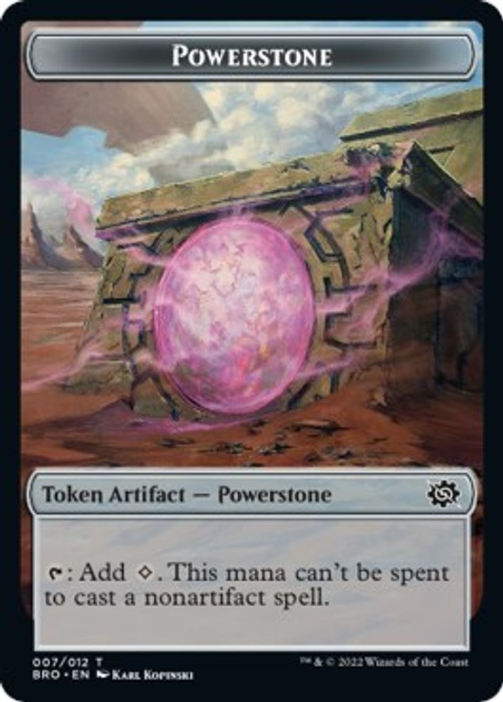 2022 Magic: The Gathering: The Brothers' War (BRO) - Powerstone Token (#7, Token) (, Near Mint)