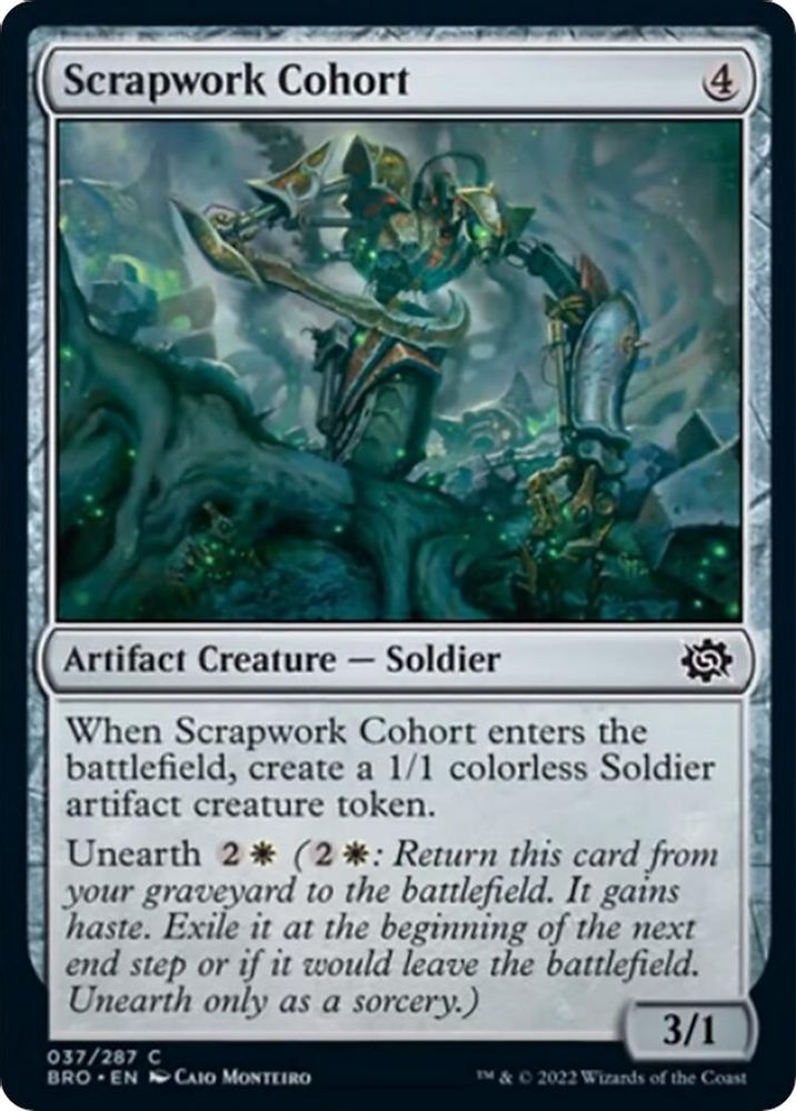 2022 Magic: The Gathering: The Brothers' War (BRO) - Scrapwork Cohort (#37, Common) (, Near Mint)