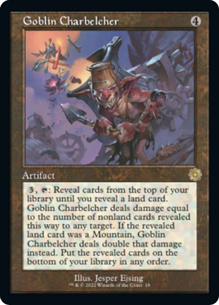 2022 Magic: The Gathering: The Brothers' War: Retro Frame Artifacts (BRR) - Goblin Charbelcher (#18, Rare) (, Near Mint)
