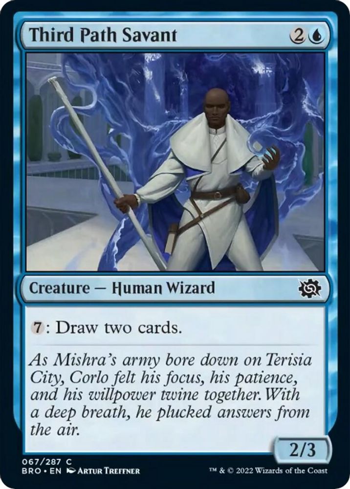 2022 Magic: The Gathering: The Brothers' War (BRO) - Third Path Savant (#67, Common) (, Near Mint)