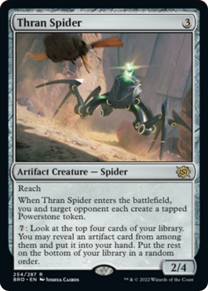 2022 Magic: The Gathering: The Brothers' War (BRO) - Thran Spider (#254, Rare) (, Near Mint)
