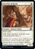 2022 Magic: The Gathering: The Brothers' War (BRO) - Survivor of Korlis (#28, Common) (, Near Mint)