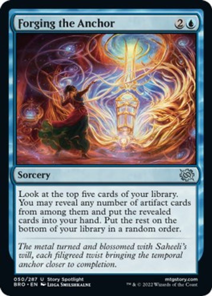 2022 Magic: The Gathering: The Brothers' War (BRO) - Forging the Anchor (#50, Uncommon) (, Near Mint)