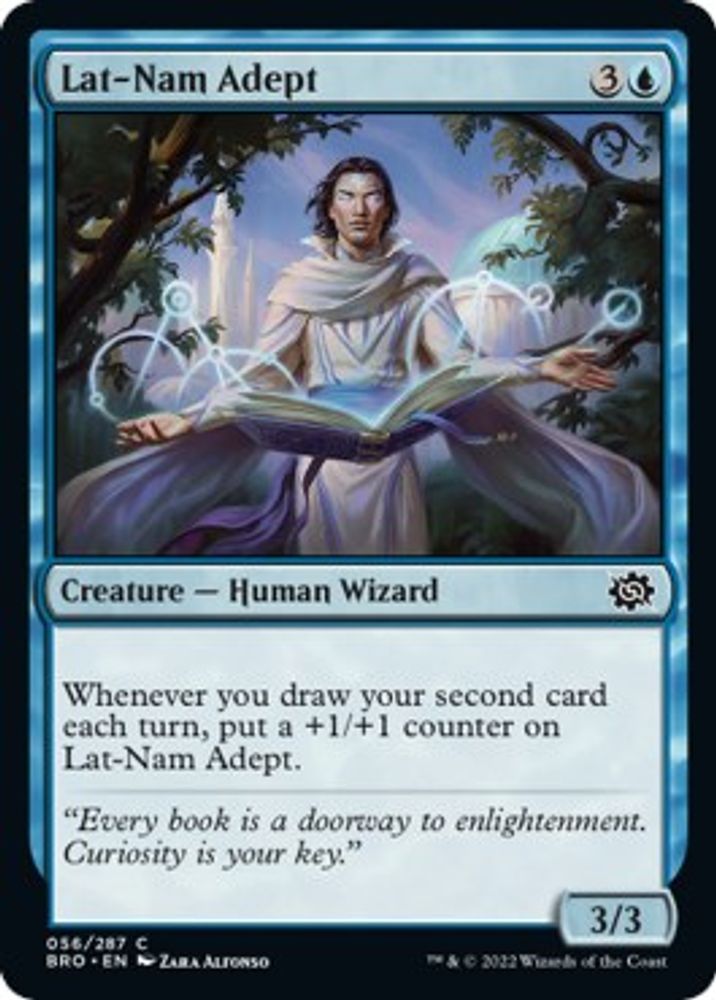2022 Magic: The Gathering: The Brothers' War (BRO) - Lat Nam Adept (#56, Common) (, Near Mint)