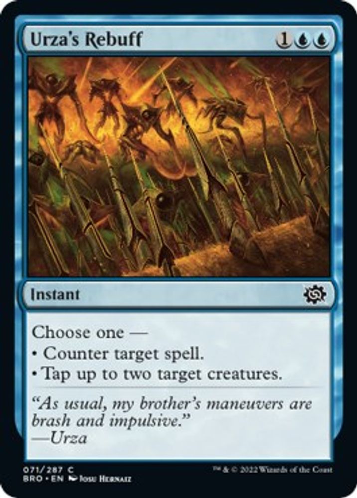 2022 Magic: The Gathering: The Brothers' War (BRO) - Urzas Rebuff (#71, Common) (, Near Mint)