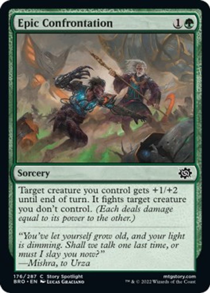 2022 Magic: The Gathering: The Brothers' War (BRO) - Epic Confrontation (#176, Common) (, Near Mint)