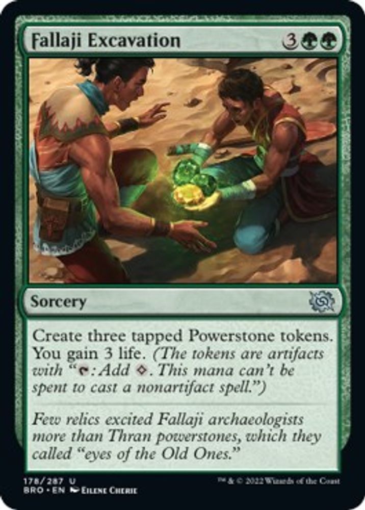 2022 Magic: The Gathering: The Brothers' War (BRO) - Fallaji Excavation (#178, Uncommon) (Foil, Near Mint)