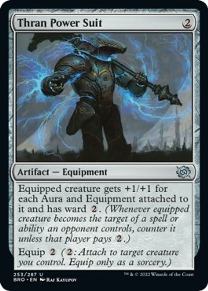 2022 Magic: The Gathering: The Brothers' War (BRO) - Thran Power Suit (#253, Uncommon) (Foil, Near Mint)