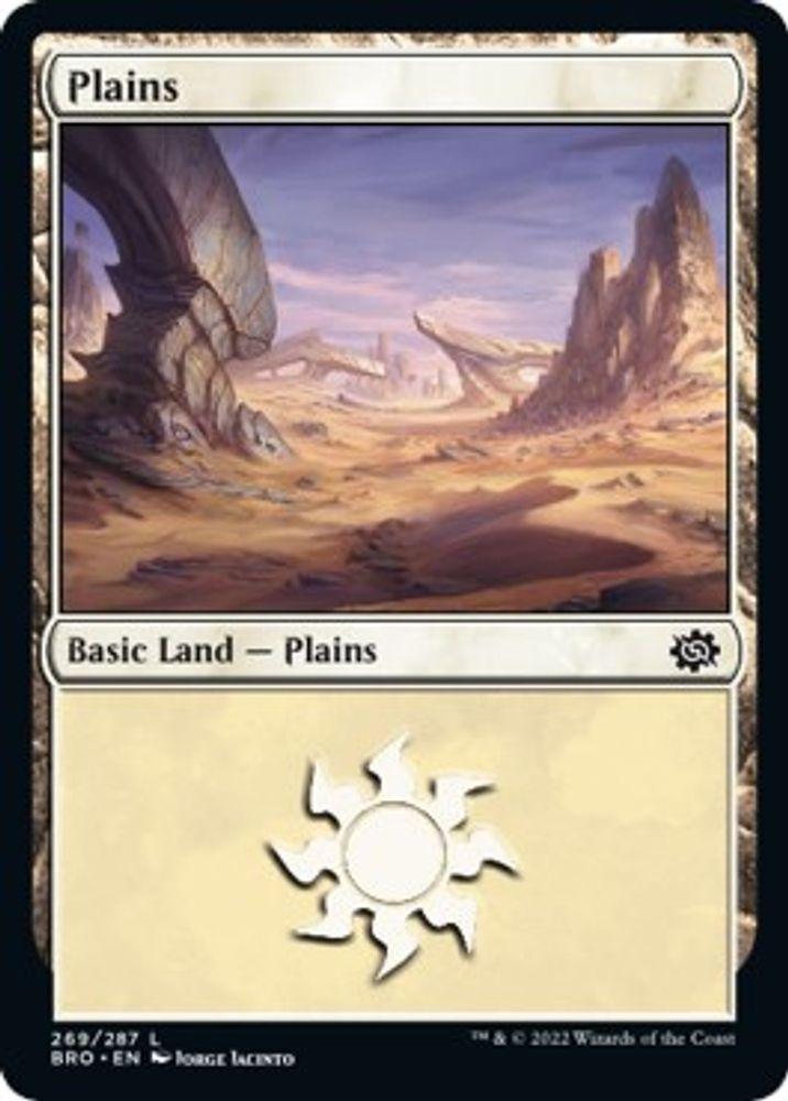 2022 Magic: The Gathering: The Brothers' War (BRO) - Plains 269 (#269, Land) (Foil, Near Mint)