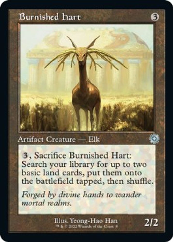 2022 Magic: The Gathering: The Brothers' War: Retro Frame Artifacts (BRR) - Burnished Hart (#8, Uncommon) (, Near Mint)