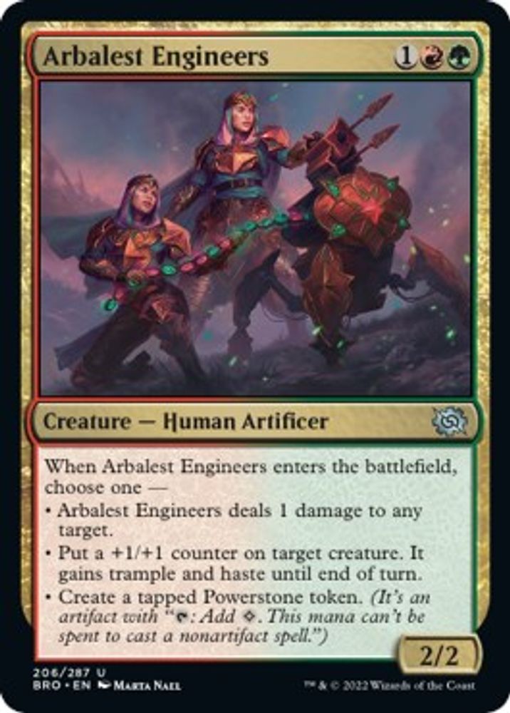2022 Magic: The Gathering: The Brothers' War (BRO) - Arbalest Engineers (#206, Uncommon) (, Near Mint)
