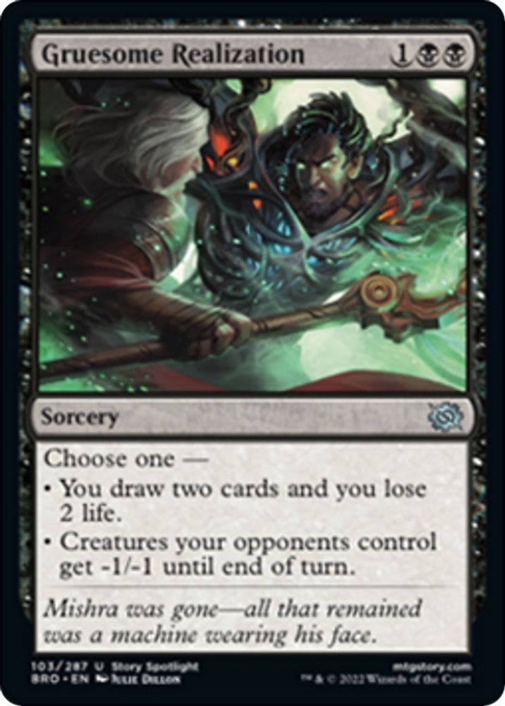 2022 Magic: The Gathering: The Brothers' War (BRO) - Gruesome Realization (#103, Uncommon) (, Near Mint)