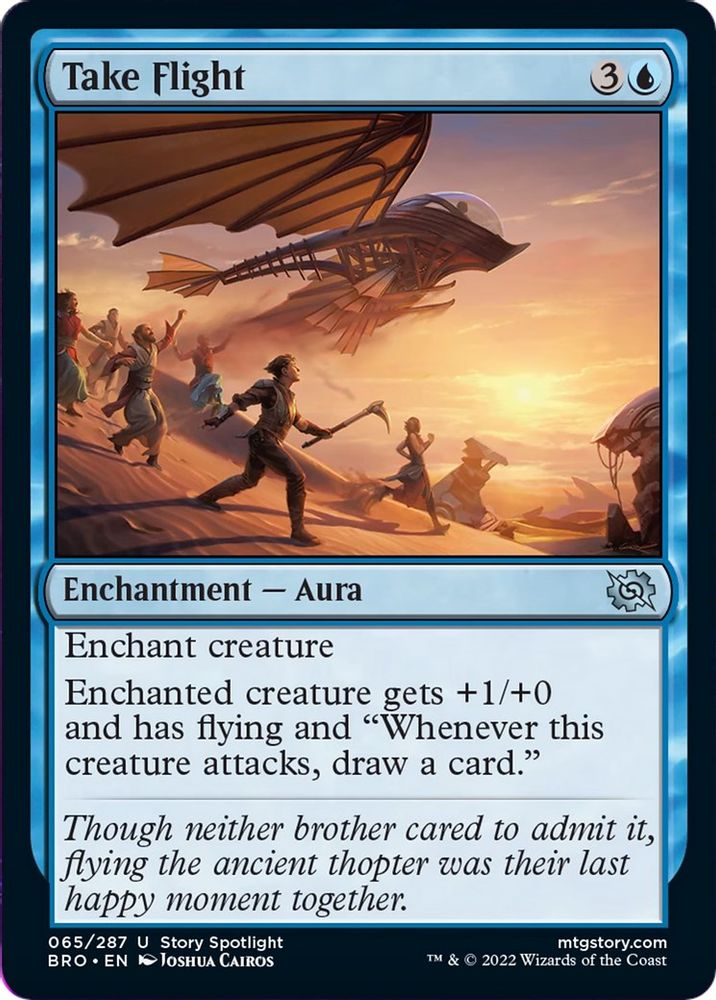 2022 Magic: The Gathering: The Brothers' War (BRO) - Take Flight (#65, Uncommon) (, Near Mint)