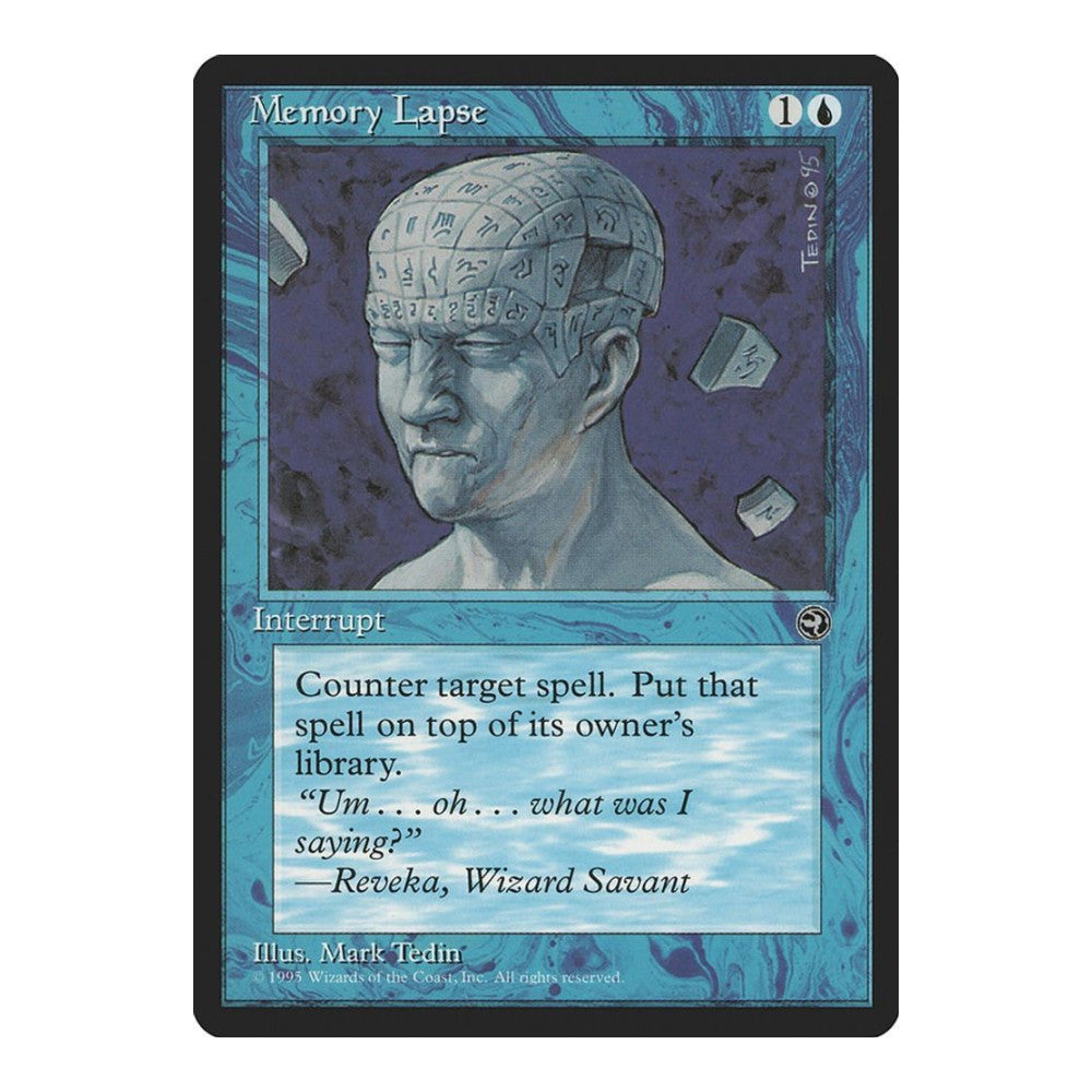 1995 Magic: The Gathering: Homelands (HML) - Memory Lapse (#32, Common) (, Near Mint)