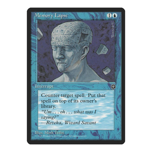 1995 Magic: The Gathering: Homelands (HML) - Memory Lapse (#32, Common) (, Near Mint)