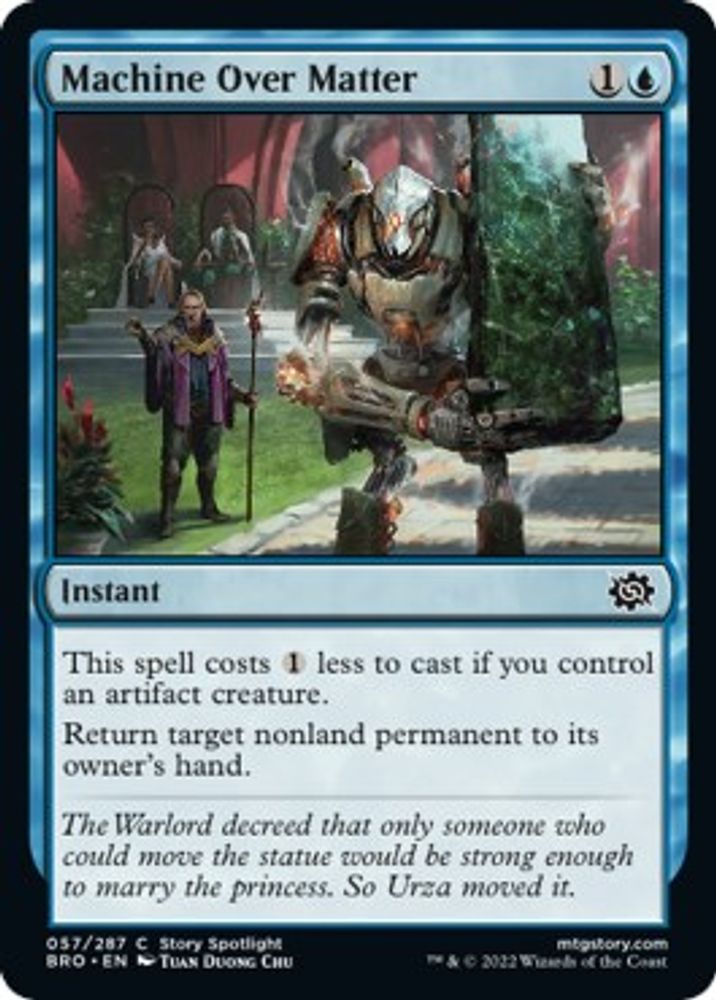 2022 Magic: The Gathering: The Brothers' War (BRO) - Machine Over Matter (#57, Common) (, Near Mint)