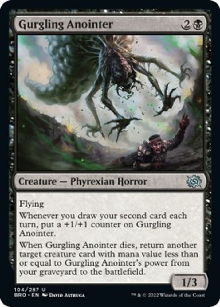 2022 Magic: The Gathering: The Brothers' War (BRO) - Gurgling Anointer (#104, Uncommon) (, Near Mint)