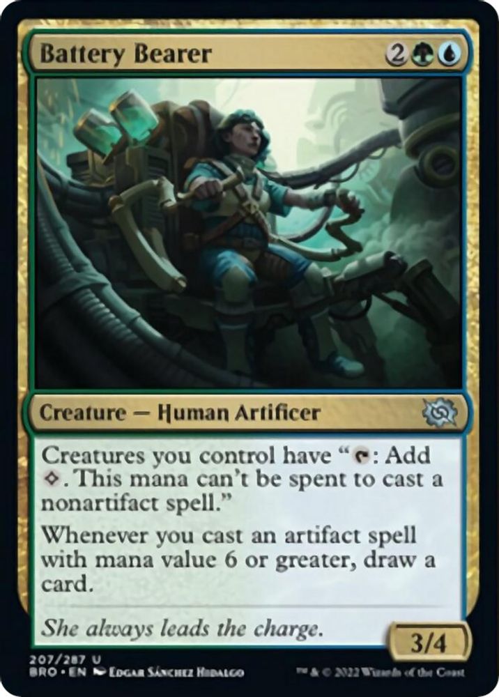 2022 Magic: The Gathering: The Brothers' War (BRO) - Battery Bearer (#207, Uncommon) (, Near Mint)