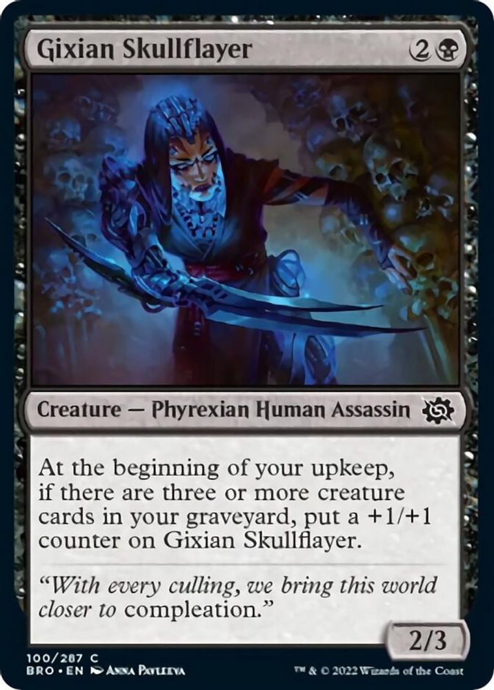 2022 Magic: The Gathering: The Brothers' War (BRO) - Gixian Skullflayer (#100, Common) (, Near Mint)