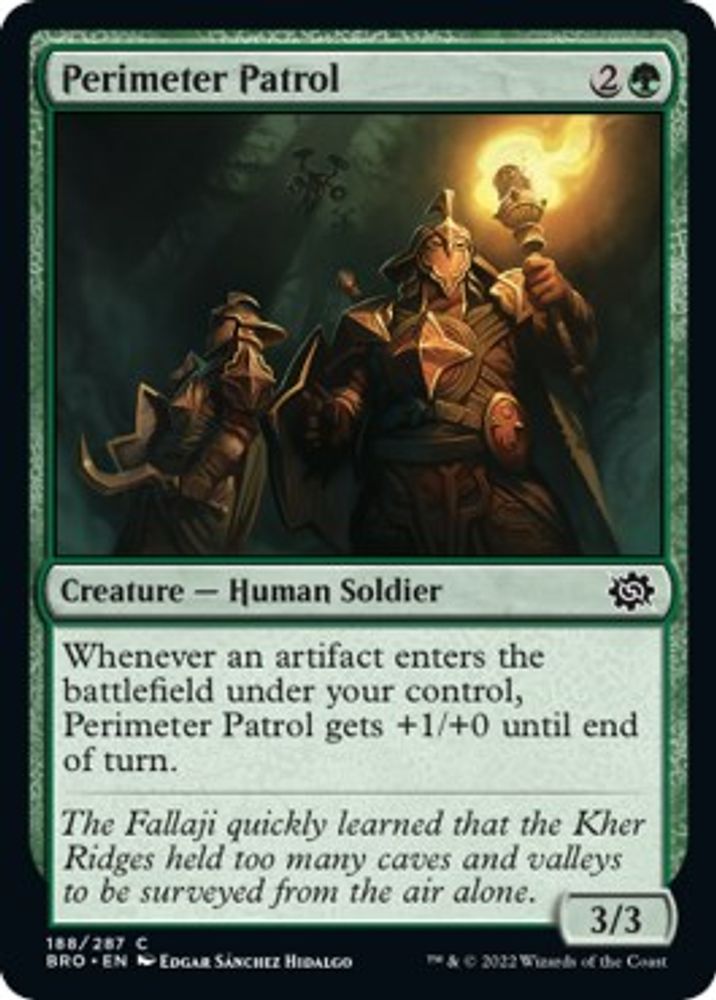 2022 Magic: The Gathering: The Brothers' War (BRO) - Perimeter Patrol (#188, Common) (, Near Mint)