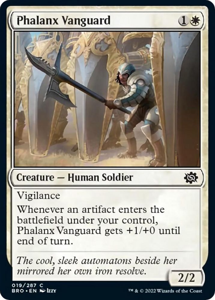 2022 Magic: The Gathering: The Brothers' War (BRO) - Phalanx Vanguard (#19, Common) (, Near Mint)