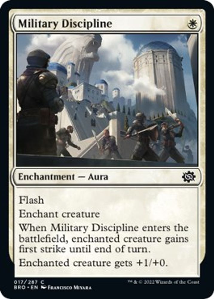 2022 Magic: The Gathering: The Brothers' War (BRO) - Military Discipline (#17, Common) (, Near Mint)