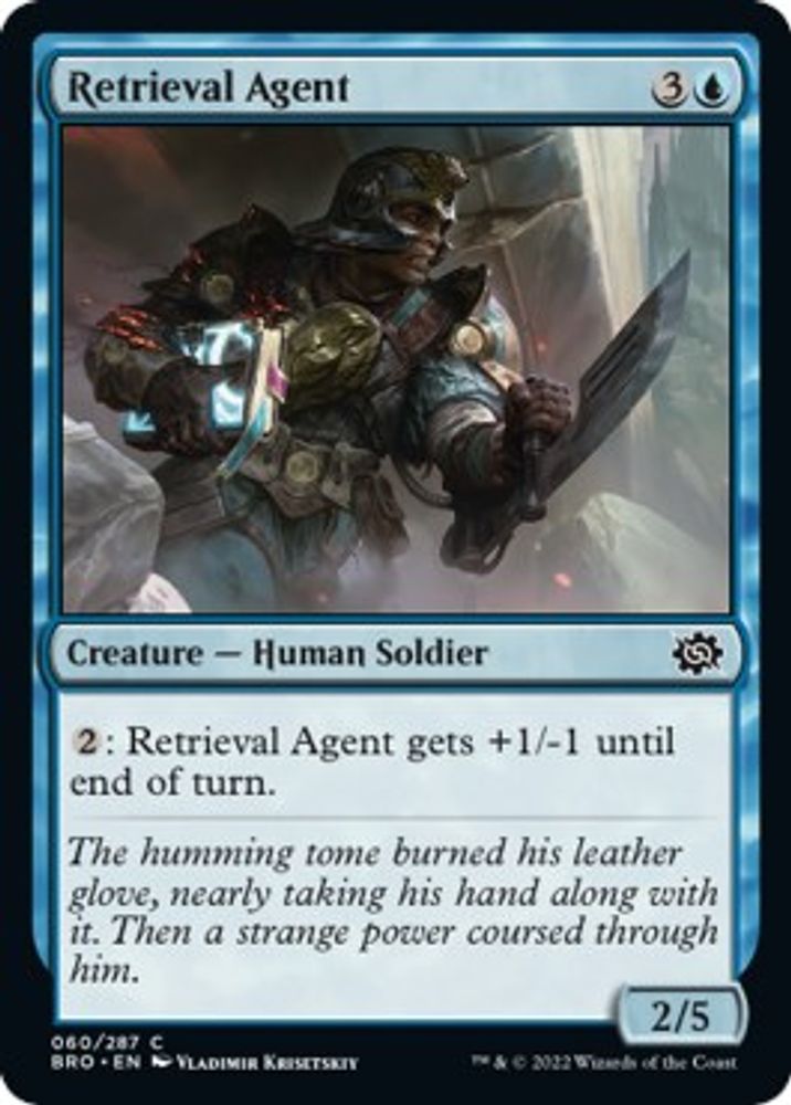 2022 Magic: The Gathering: The Brothers' War (BRO) - Retrieval Agent (#60, Common) (, Near Mint)