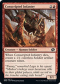2022 Magic: The Gathering: The Brothers' War (BRO) - Conscripted Infantry (#129, Common) (, Near Mint)