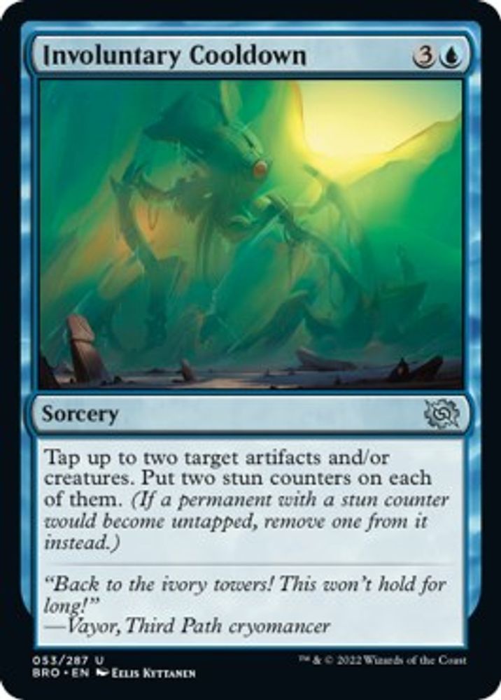 2022 Magic: The Gathering: The Brothers' War (BRO) - Involuntary Cooldown (#53, Uncommon) (, Near Mint)